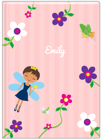 Thumbnail for Personalized Fairy Journal IV - Flower Fairy - Black Fairy II - Front View