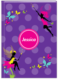 Thumbnail for Personalized Fairy Journal IX - Flowers - Polka Dots - Front View