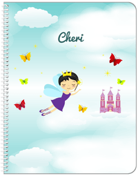 Thumbnail for Personalized Fairy Notebook III - Cloud Castle - Asian Fairy - Front View