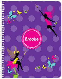 Thumbnail for Personalized Fairy Notebook IX - Polka Dots - Front View