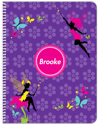 Thumbnail for Personalized Fairy Notebook IX - Flowers - Front View