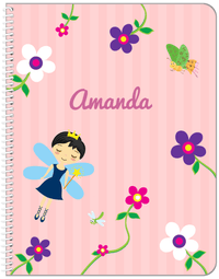 Thumbnail for Personalized Fairy Notebook IV - Flower Fairy - Asian Fairy - Front View