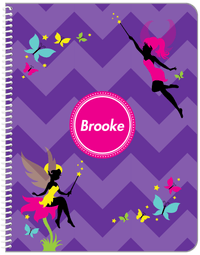 Thumbnail for Personalized Fairy Notebook IX - Chevron - Front View