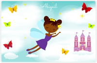 Thumbnail for Personalized Fairy Placemat III - Cloud Castle - Black Fairy II -  View