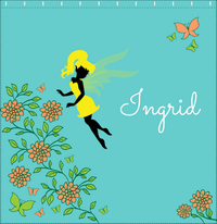 Thumbnail for Personalized Fairy Shower Curtain X - Butterfly Fairy - Teal Background - Decorate View