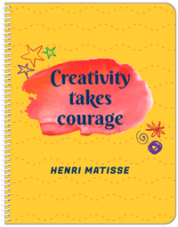 Thumbnail for Personalized Famous Quotes Notebook - Henri Matisse - Front View