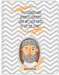 Thumbnail for Famous Quotes Notebook - Aristotle - Front View