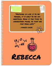 Thumbnail for Personalized Famous Quotes Notebook - Marie Curie - Front View