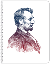 Thumbnail for Famous Quotes Notebook - Abraham Lincoln - Front View