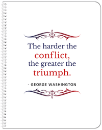 Thumbnail for Famous Quotes Notebook - George Washington - Front View