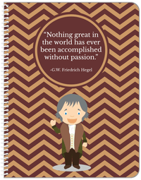 Thumbnail for Famous Quotes Notebook - GW Friedrich Hegel - Front View