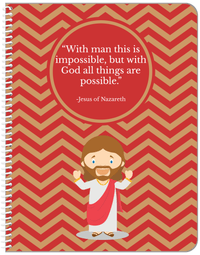 Thumbnail for Famous Quotes Notebook - Jesus of Nazareth - Front View