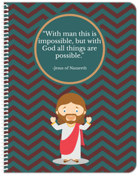 Thumbnail for Famous Quotes Notebook - Jesus of Nazareth - Front View