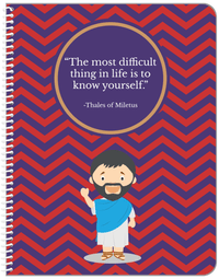 Thumbnail for Famous Quotes Notebook - Thales of Miletus - Front View