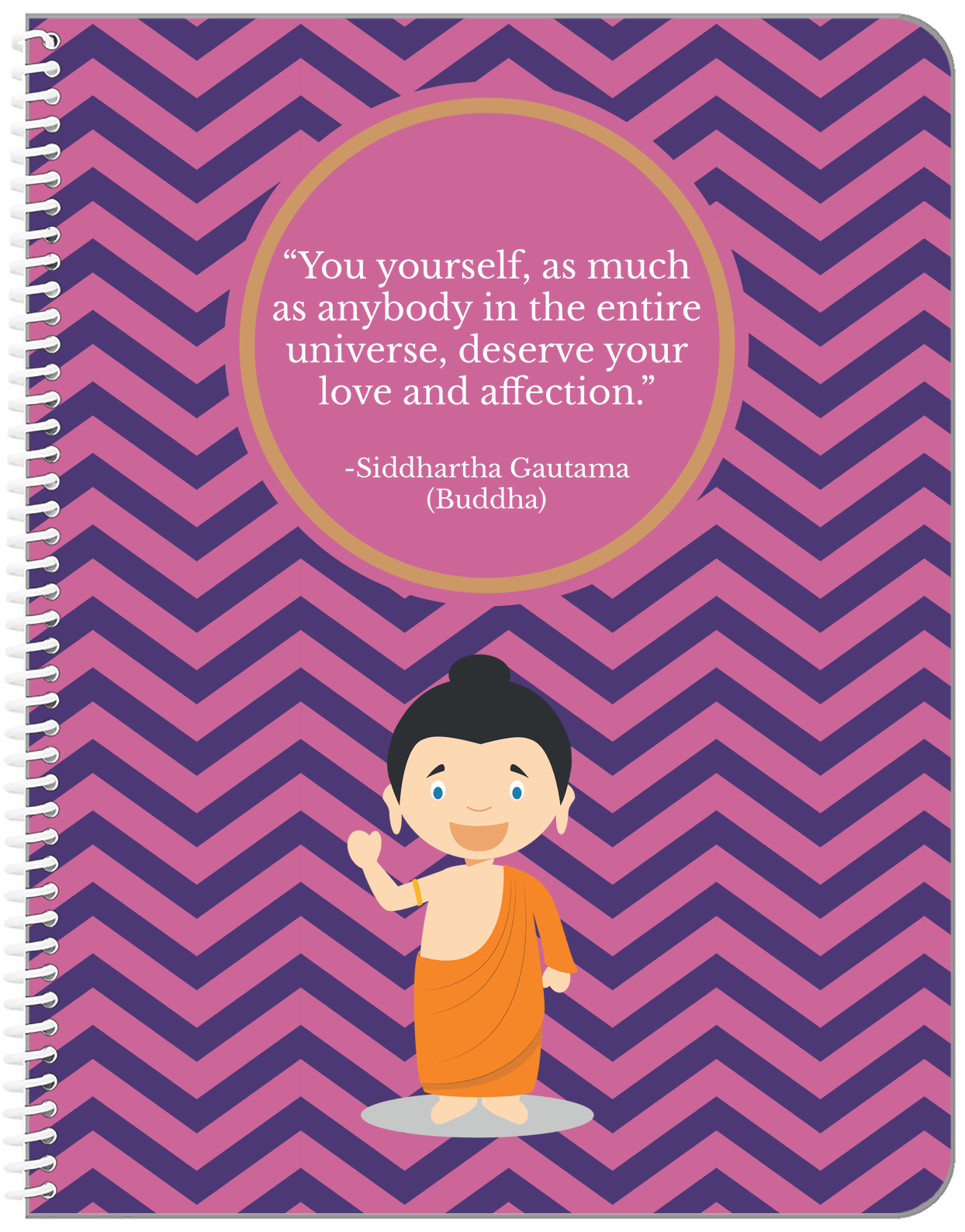 Famous Quotes Notebook - Buddha - Front View