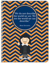 Thumbnail for Famous Quotes Notebook - Rene Descartes - Front View