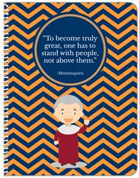 Thumbnail for Famous Quotes Notebook - Montesquieu - Front View