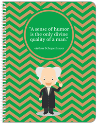 Thumbnail for Famous Quotes Notebook - Arthur Schopenhauer - Front View