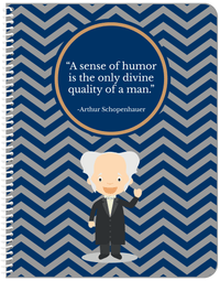 Thumbnail for Famous Quotes Notebook - Arthur Schopenhauer - Front View