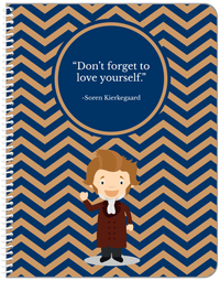 Thumbnail for Famous Quotes Notebook - Soren Kierkegaard - Front View