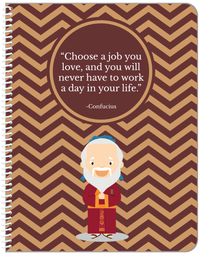 Thumbnail for Famous Quotes Notebook - Confucius - Front View