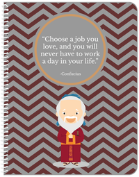 Thumbnail for Famous Quotes Notebook - Confucius - Front View