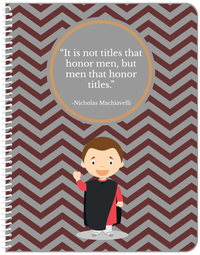 Thumbnail for Famous Quotes Notebook - Machiavelli - Front View