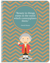 Thumbnail for Famous Quotes Notebook - David Hume - Front View