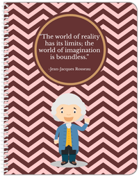 Thumbnail for Famous Quotes Notebook - Jean-Jacques Rousseau - Front View