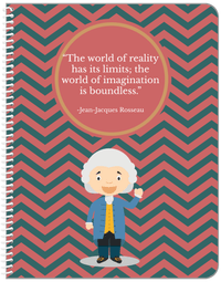 Thumbnail for Famous Quotes Notebook - Jean-Jacques Rousseau - Front View
