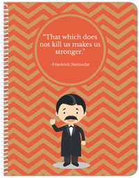 Thumbnail for Famous Quotes Notebook - Friedrich Nietzsche - Front View