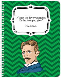 Thumbnail for Famous Quotes Notebook - Nikola Tesla - Front View