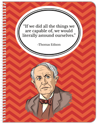 Thumbnail for Famous Quotes Notebook - Thomas Edison - Front View