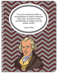 Thumbnail for Famous Quotes Notebook - James Watt - Front View