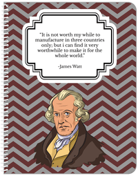 Thumbnail for Famous Quotes Notebook - James Watt - Front View