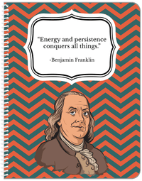 Thumbnail for Famous Quotes Notebook - Benjamin Franklin - Front View