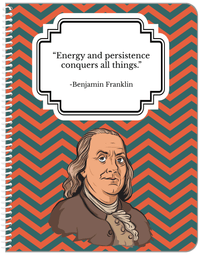 Thumbnail for Famous Quotes Notebook - Benjamin Franklin - Front View