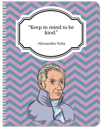 Thumbnail for Famous Quotes Notebook - Alessandro Volta - Front View