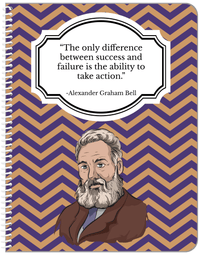 Thumbnail for Famous Quotes Notebook - Alexander Graham Bell - Front View
