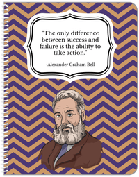 Thumbnail for Famous Quotes Notebook - Alexander Graham Bell - Front View