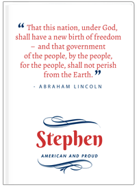 Thumbnail for Personalized Famous Quotes Journal - Abraham Lincoln - Front View