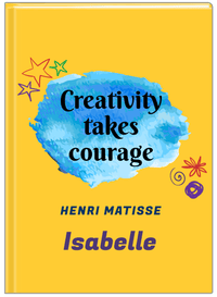 Thumbnail for Personalized Famous Quotes Journal - Henri Matisse - Front View