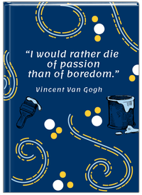 Thumbnail for Personalized Famous Quotes Journal - Vincent Van Gogh - Front View