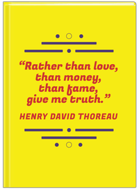 Thumbnail for Personalized Famous Quotes Journal - Henry David Thoreau - Front View