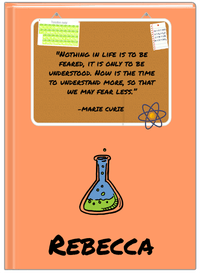 Thumbnail for Personalized Famous Quotes Journal - Marie Curie - Front View