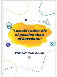 Thumbnail for Famous Quotes Journal - Vincent Van Gogh - Front View