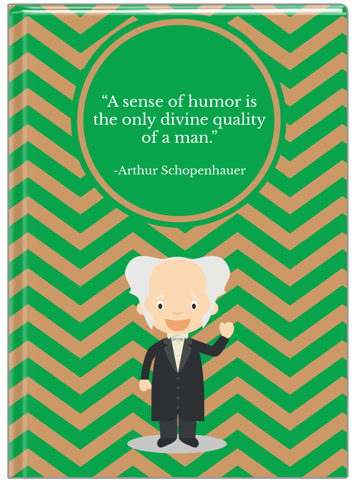 Famous Quotes Journal - Arthur Schopenhauer - Front View