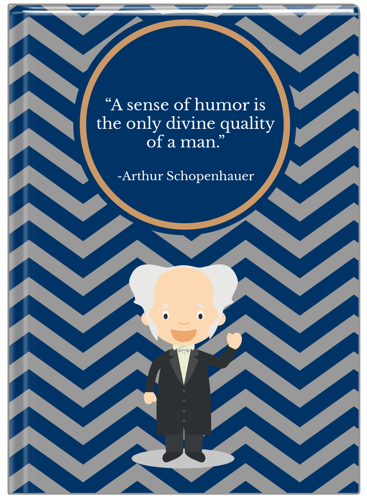 Famous Quotes Journal - Arthur Schopenhauer - Front View