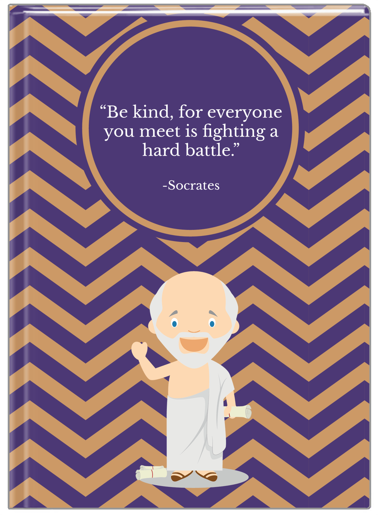 Famous Quotes Journal - Socrates - Front View