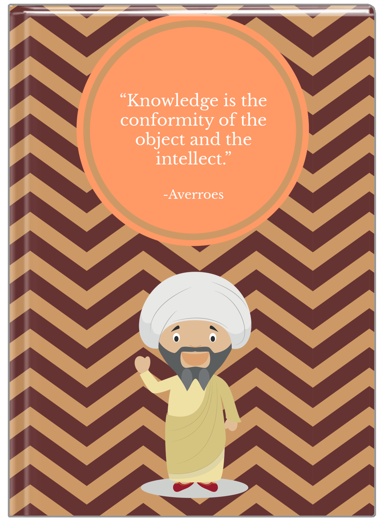Famous Quotes Journal - Averroes - Front View